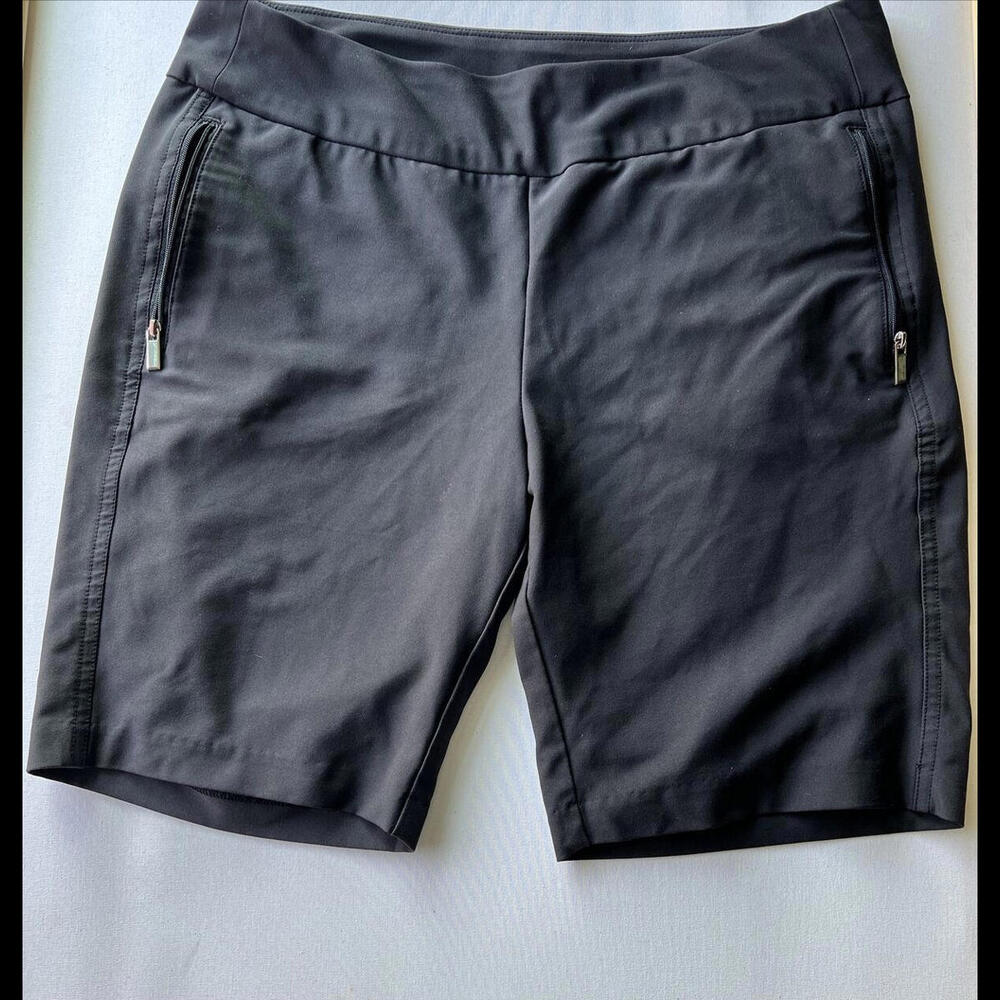 Pebble Beach | Dry Luxe Performance Black Women's Golf Shorts - Size 12